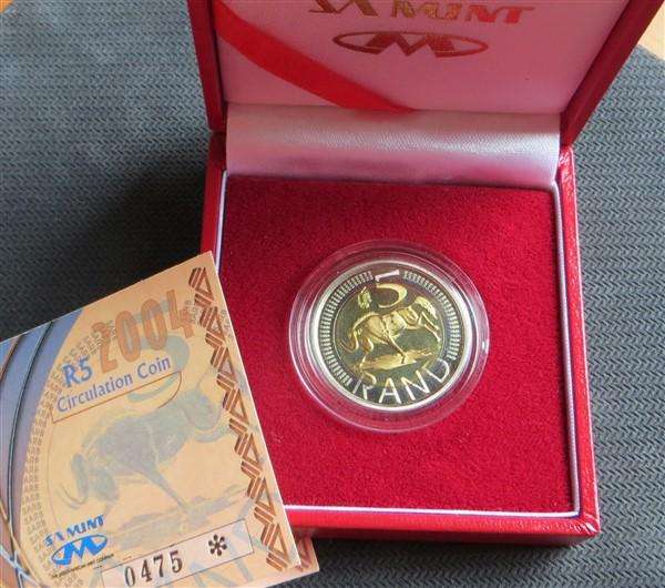2004 Oom Paul Press #475 - R5 Coin + Cert. + Box