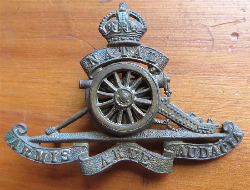 Natal Artillery Cap Badge
