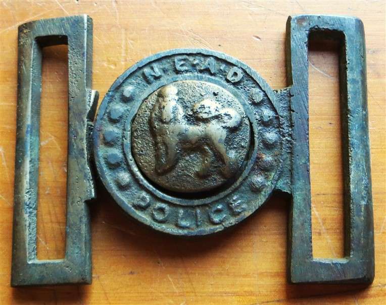 Antique N.E.A.D Police Buckle - Unknown