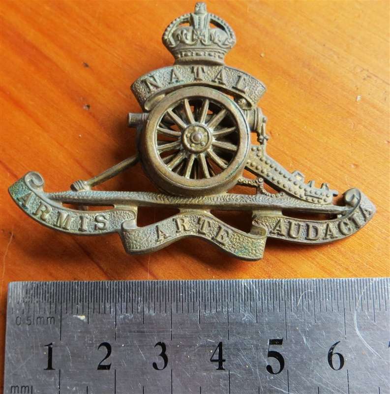 Natal Artillery Cap Badge
