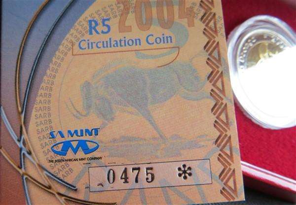 2004 Oom Paul Press #475 - R5 Coin + Cert. + Box