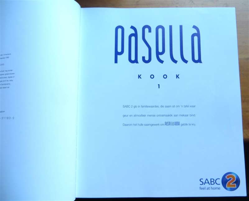 Pasella Kook 1 - hardcover Cookbook - Afrikaans