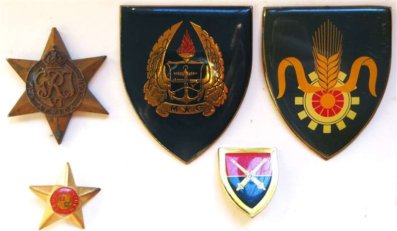 SA Army Flashes & other Military Badge Lot - 1 Bid for All
