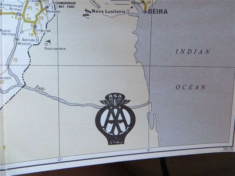 1971 - The Castle Union Line - Vintage Guide to South Africa + AA Route Map