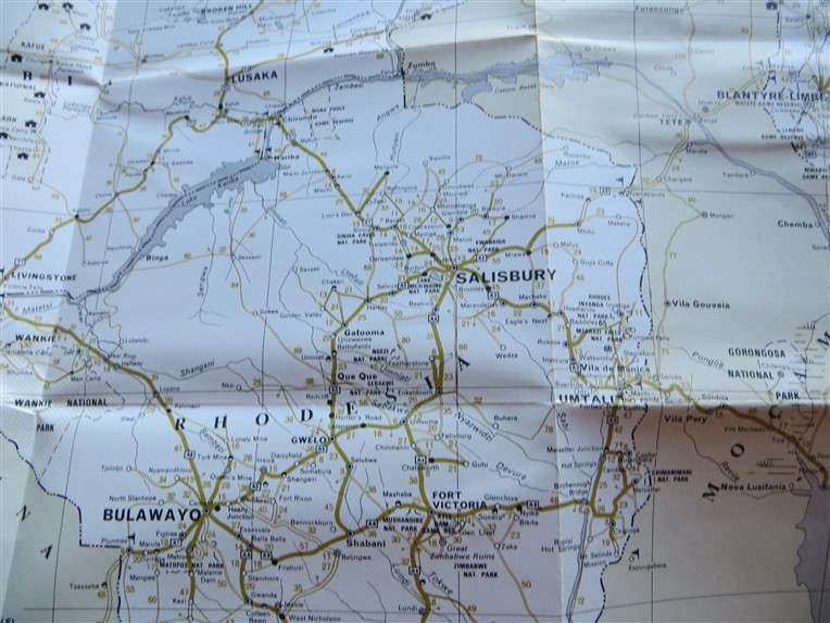 1971 - The Castle Union Line - Vintage Guide to South Africa + AA Route Map