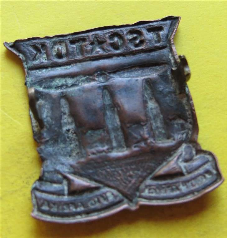 SA Army Technical Service Corps Badge TSC / TDK - 1 Lug intact