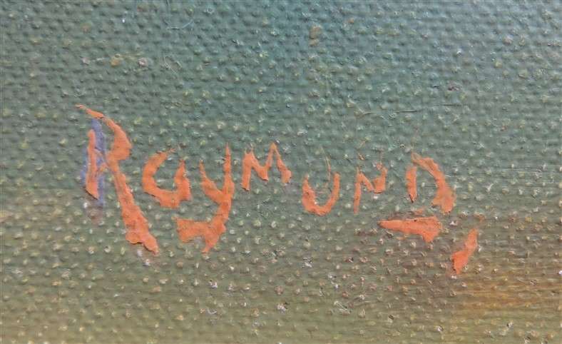 Unknown Original signed Oil Painting Roses - signed Ramund/Raymond