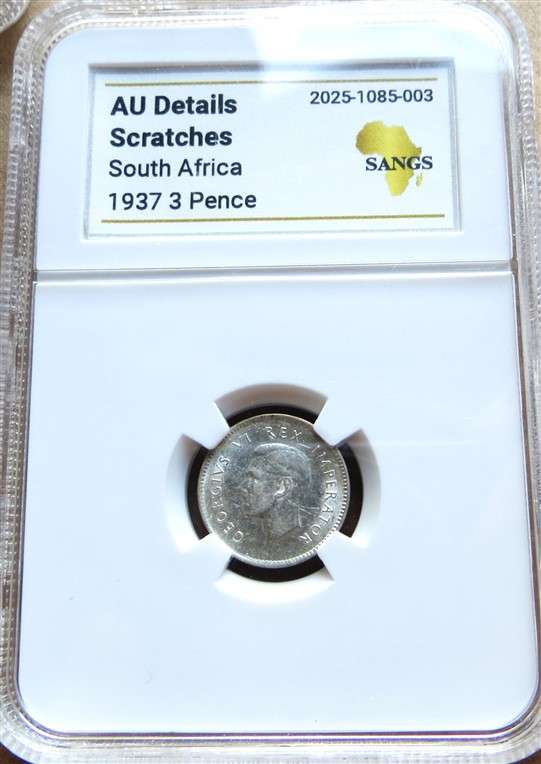1937 3d Silver SANGS Graded AU Details