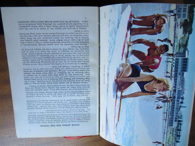 1971 - The Castle Union Line - Vintage Guide to South Africa + AA Route Map