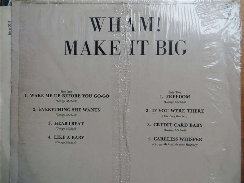 Wham! - Make it Big - Vintage LP - VG
