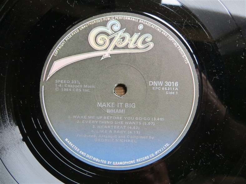 Wham! - Make it Big - Vintage LP - VG