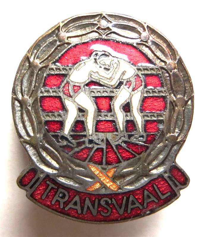 Vintage Transvaal Wrestling Lapel Badge SCARCE