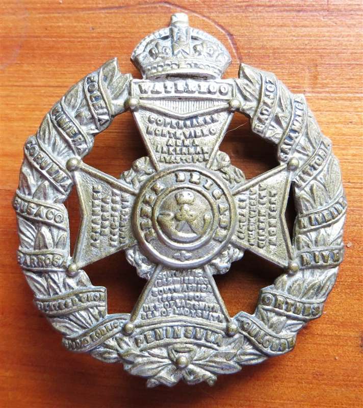 British Rifle Brigade Slide Cap Badge