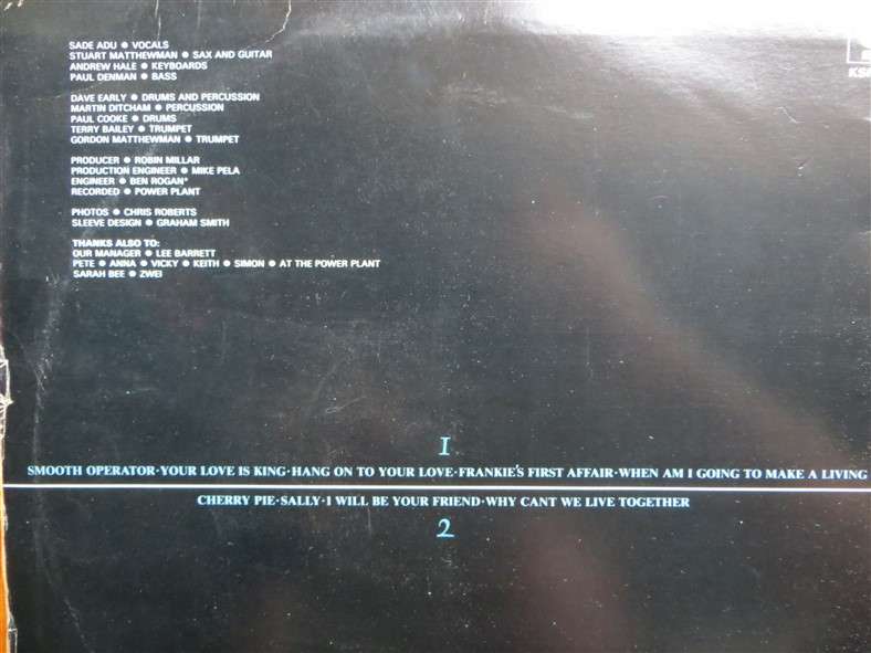 Sade - Diamond Life - Vintage LP - VG