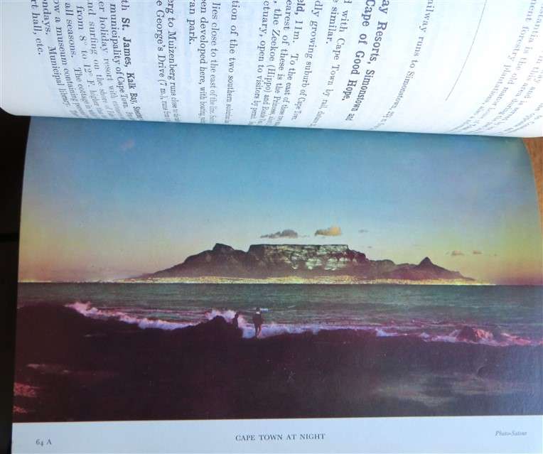 1971 - The Castle Union Line - Vintage Guide to South Africa + AA Route Map