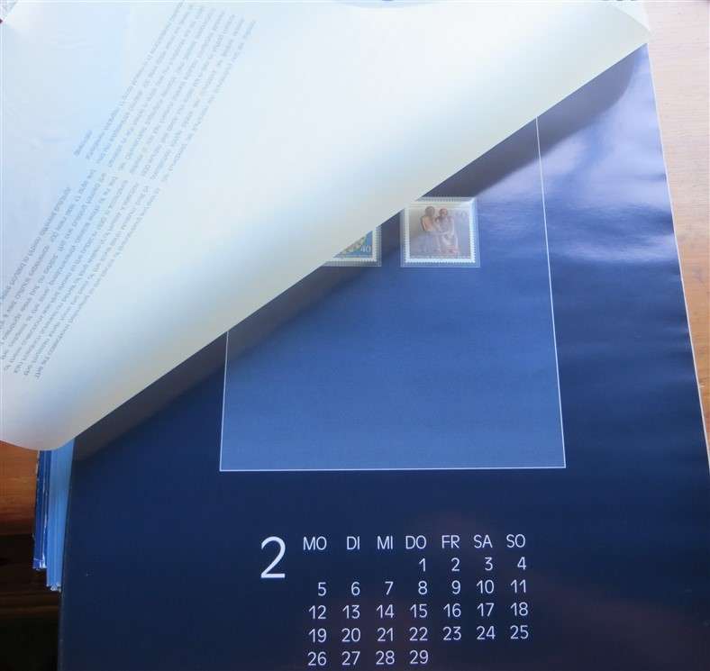 Germany - 1996 Stamps Calendar as Pictured