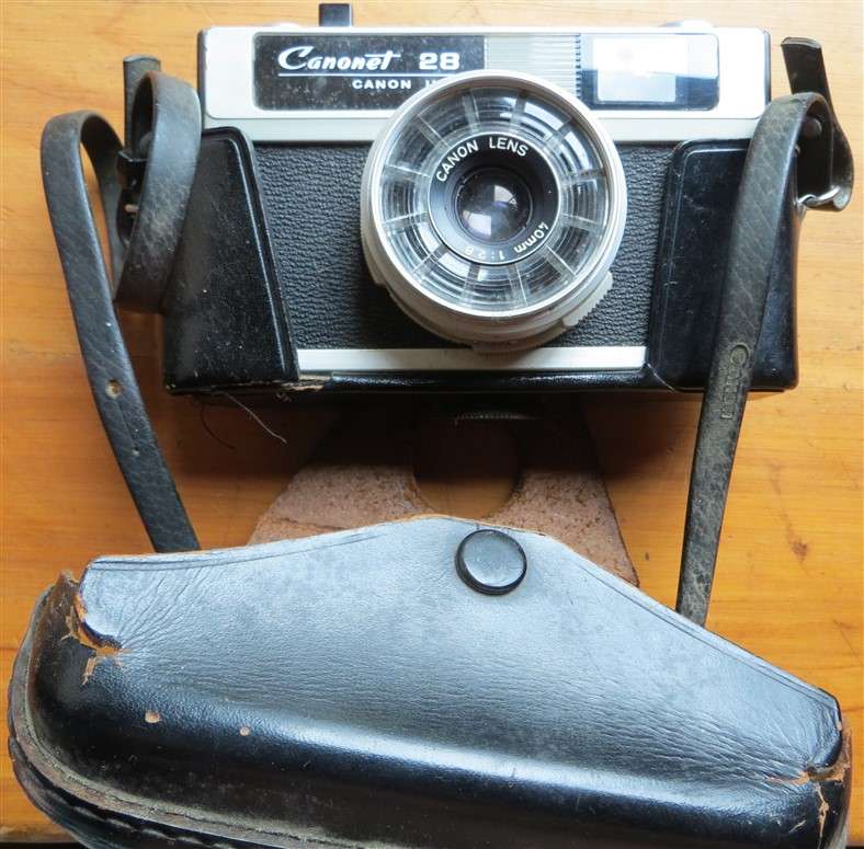 Vintage Canon Film Camera - Canonet 28 & Cover Circa.1968-70 - Untested Sold As Is