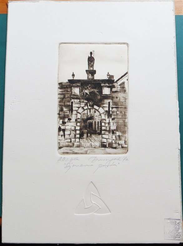 Original signed Hand Press Print