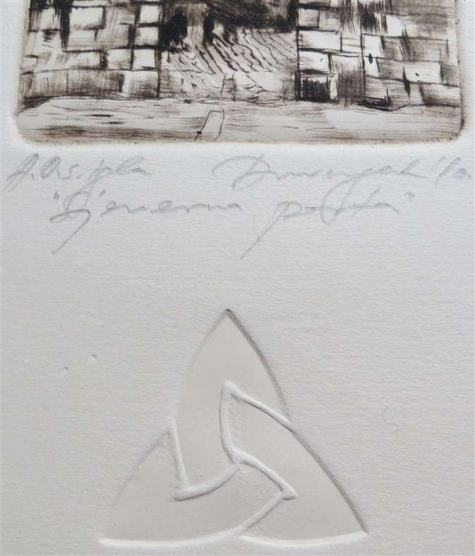 Original signed Hand Press Print