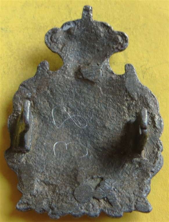 Antique Rampant Lion under Crown badge - Unknown