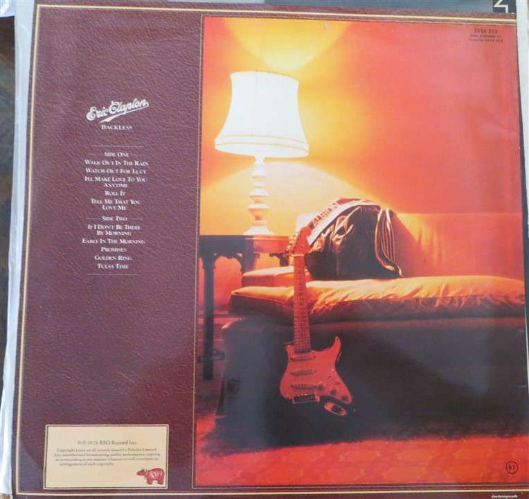 Eric Clapton - Backless Vintage Vinyl LP - VG