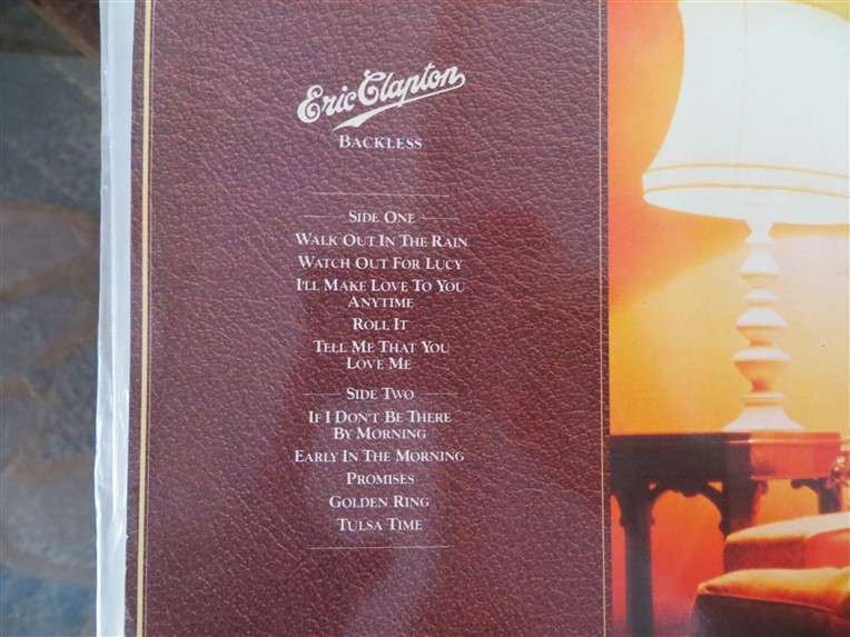 Eric Clapton - Backless Vintage Vinyl LP - VG