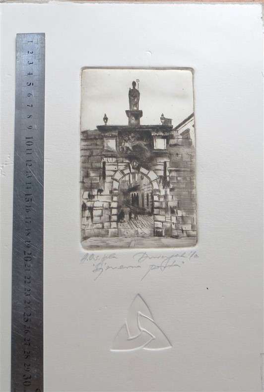 Original signed Hand Press Print