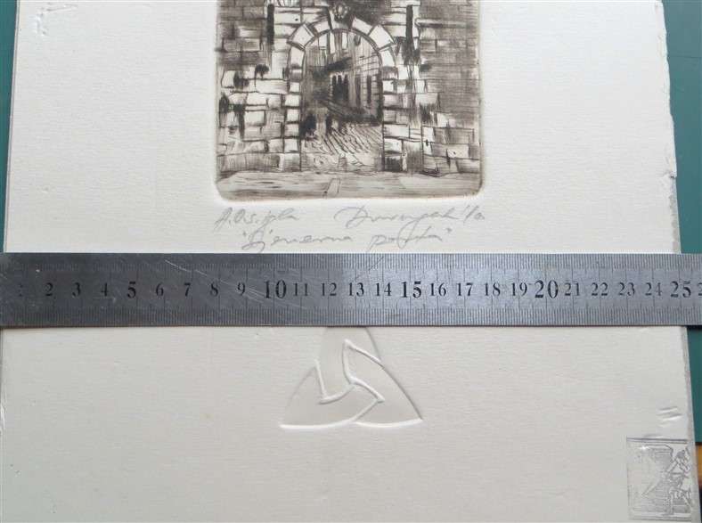 Original signed Hand Press Print