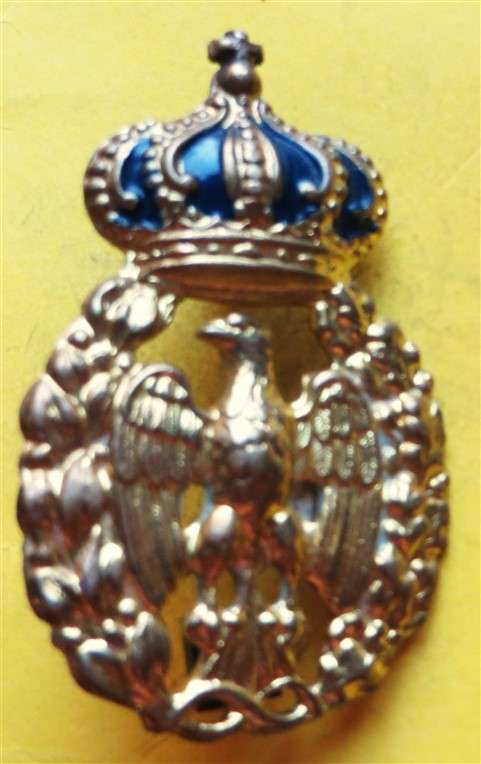 Italy : WW2 Royal Italian Air Force (Regia Aeronautica) Cap-badge.