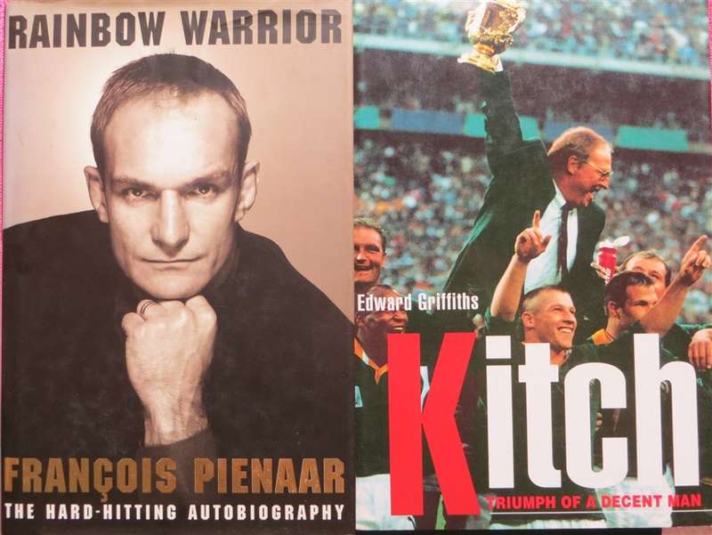 Rainbow Warrior + Kitch Hardcovers - 1995 Rugby World Cup Captain & Coach
