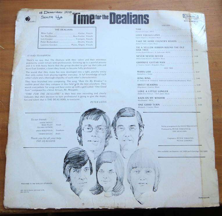 Time for the Dealians - Vintage Vinyl LP Cover Poor / VG Vinyl
