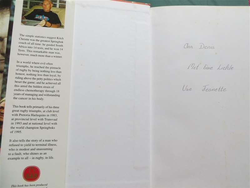 Rainbow Warrior + Kitch Hardcovers - 1995 Rugby World Cup Captain & Coach