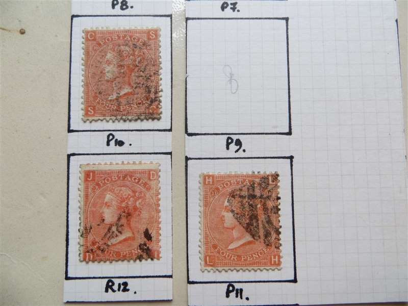 5 x GB SG 95 Victoria 4d  + Plates 16 Vfine Used