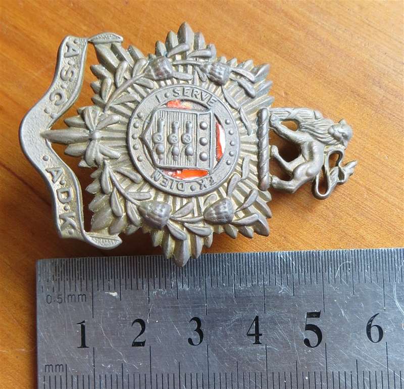 Large Army service Corps Cap badge