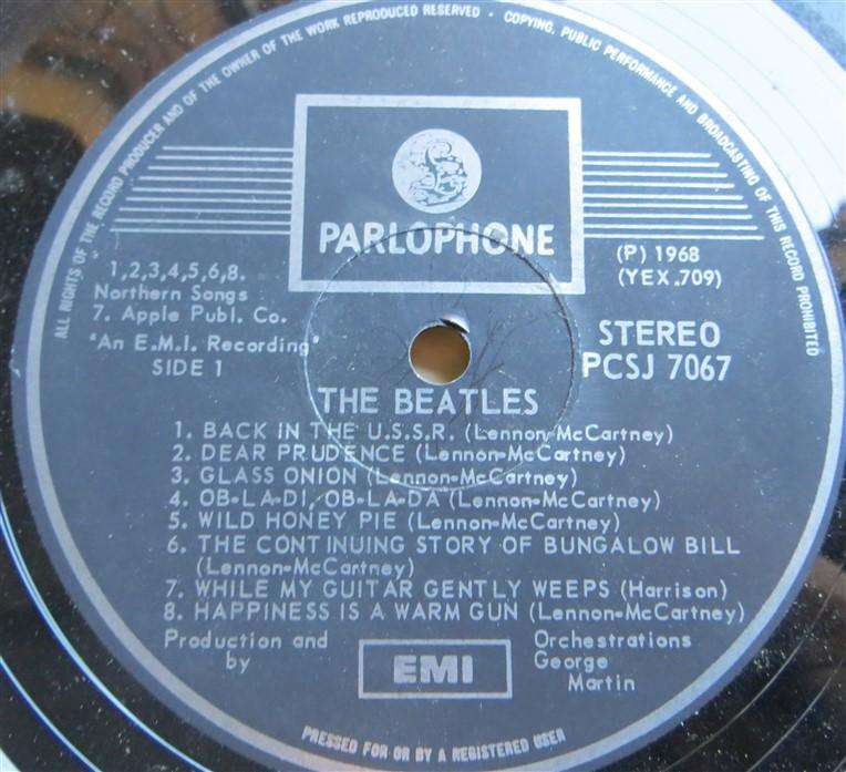 The Beatles - The White Album - Vintage Double Vinyl LP VG