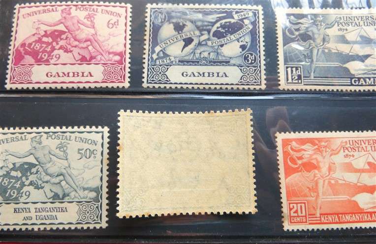3 x Africa UPU Mint Stamps Set - 1 Bid for All Gold Coast/Gambia/KUT