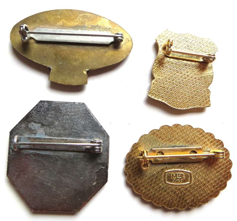 4 x MOTHWA Badges - Memorable order of Tin Hats
