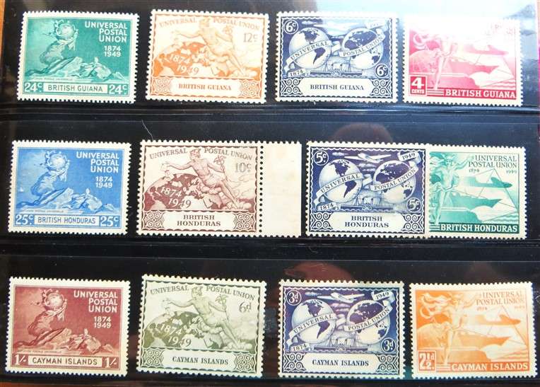 3 x UPU Mint Stamps Set - 1 Bid for All British Guiana