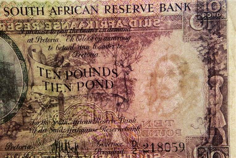 SA Union Ten Pounds De Kock Banknote - 1953