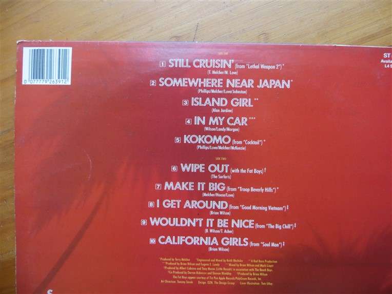 The Beach Boys - Still Cruisin' - Vintage Vinyl LP - VG