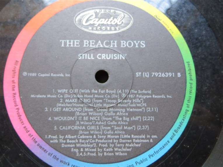 The Beach Boys - Still Cruisin' - Vintage Vinyl LP - VG