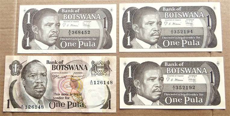 Botswana One Pula Type Set