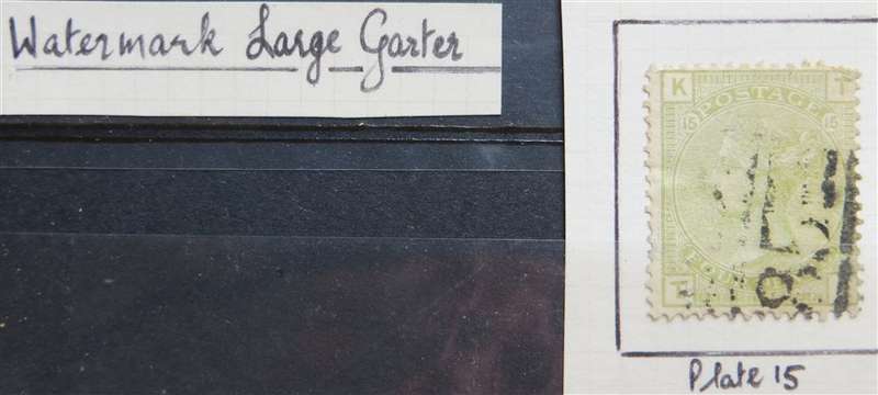 GB Victoria 4d  + Plates 15 Vfine Used Large Garter Watermark