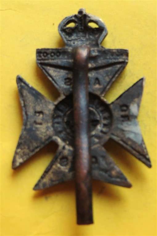 1900-02  South Africa 11th London Battalion, Finsbury Rifles Regiment Cap Badge