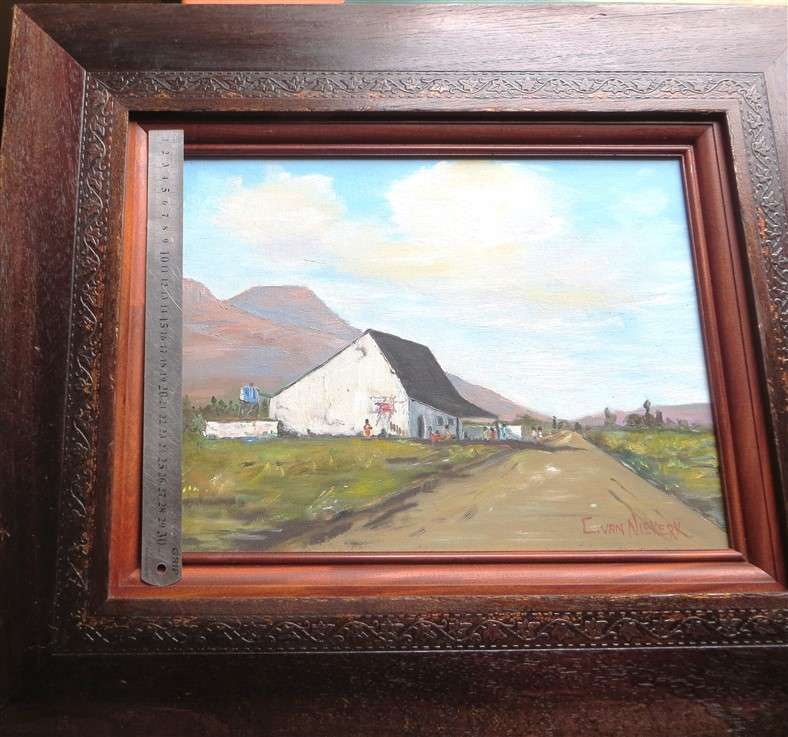C. Van Niekerk Original Painting - Solid Wood Frame
