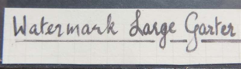 GB Victoria 4d  + Plates 15 Vfine Used Large Garter Watermark