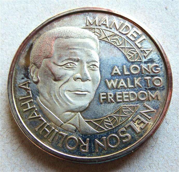 Nelson Mandela - Long Walk/Robben Island Medallion +-39mm