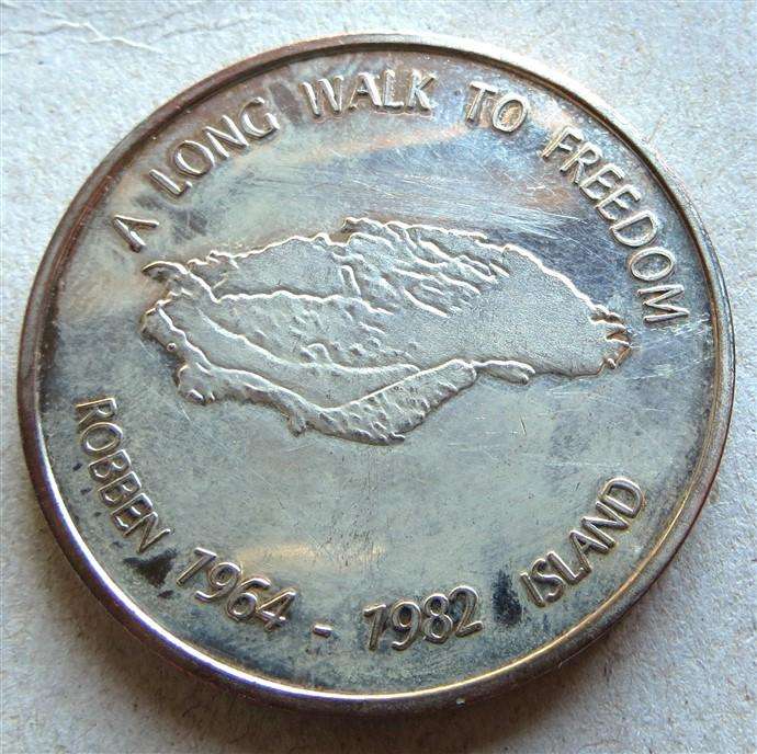 Nelson Mandela - Long Walk/Robben Island Medallion +-39mm