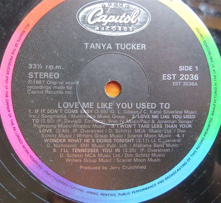 Tanya Tucker - Love Me like you Used to - Vintage Vinyl LP - VG