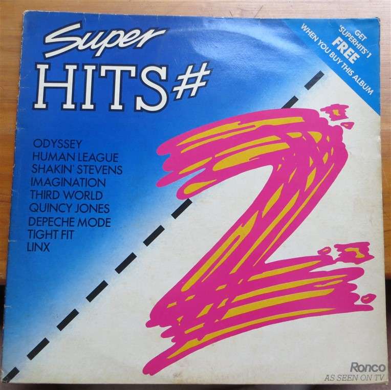 Super Hits #2 Depeche Mode/Human League - Vintage Vinyl LP - VG